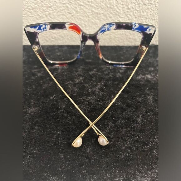 Brand New Blue Light Blocking Glasses - Retro Colorful Frame** - Picture 3 of 4